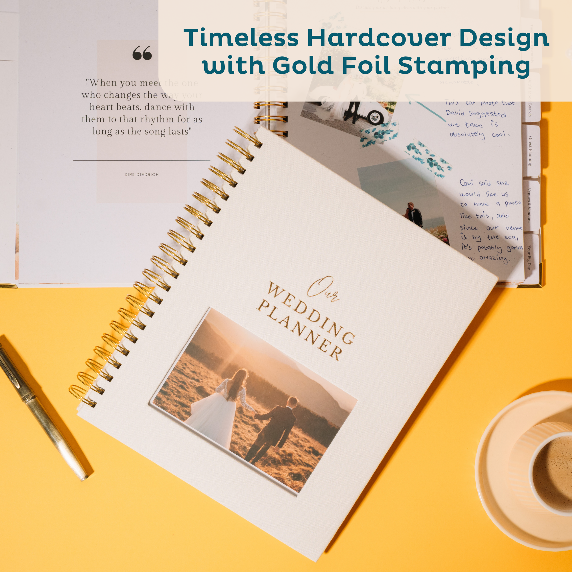 Wedding Planner with Customizable Photo Window