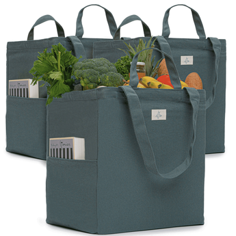 100% Cotton 12Oz Canvas Reusable Grocery Bags